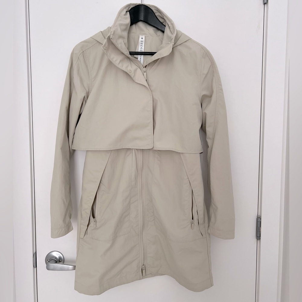 Lululemon Always Effortless Long Jacket size 2 Natural Ivory